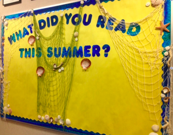 Share your summer reading on the Library's bulletin board!