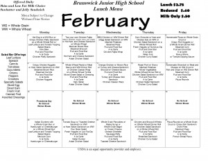 menu lunch jr february school brunswick quick click k12 bjh