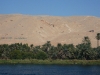 The Nile River, notice how close the desert is to the water. Ninety percent of the population of Egypt live along the Nile River.