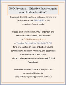 Parent Conversation Flyer