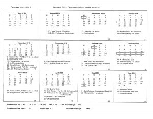 2019 2020 Draft Calendar